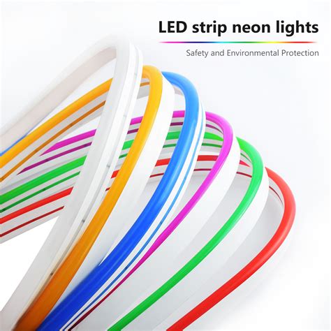12v Silicone Flexible Led Strips Waterproof Neon Lights Tube 12345m