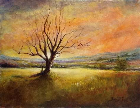 Lone Tree With Company Via Craftsy Tree Art Painting Art