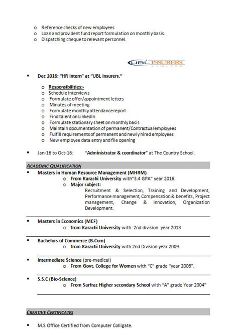 If your cv is long you can use the profile section to summarise this so reviewers can get an overview on the first page. Human Resource Management • Get A Free CV