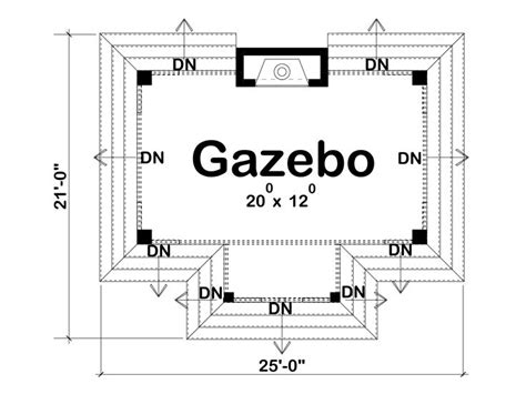 Gazebo Plans 21x17 Gazebo Plan 050x 0008 At