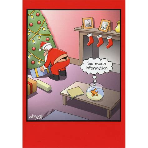 Nobleworks Too Much Information Funny Humorous Christmas Card