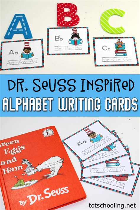 Dr Seuss Inspired Alphabet Writing Cards Totschooling Toddler