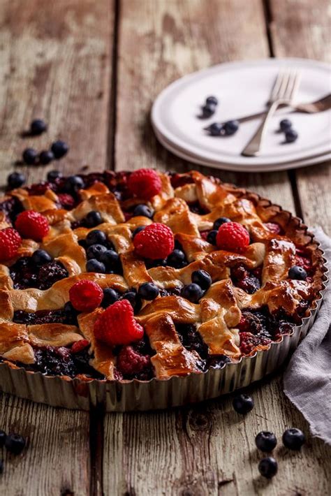 You can even roll it out, line the tart. Mixed berry pie with homemade shortcrust pastry | Recipe ...