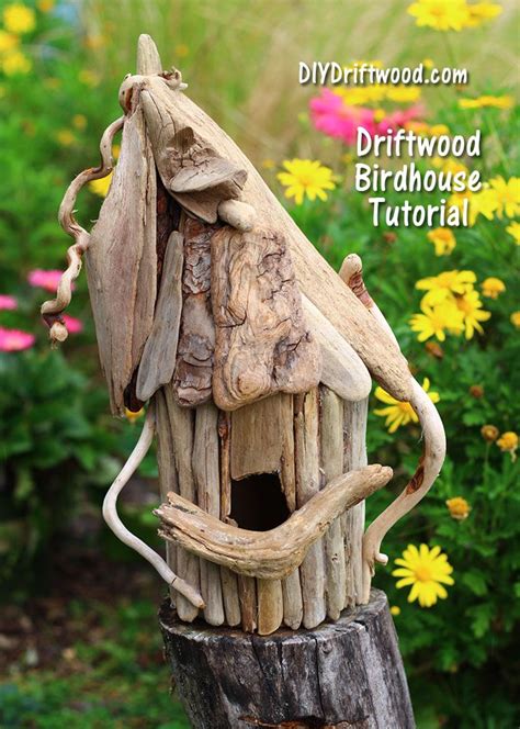 Drill the pilot holes along the side edges of the rear gable end and insert the finishing nails, by using a hammer. Amazing DIY Bird Houses and Feeders
