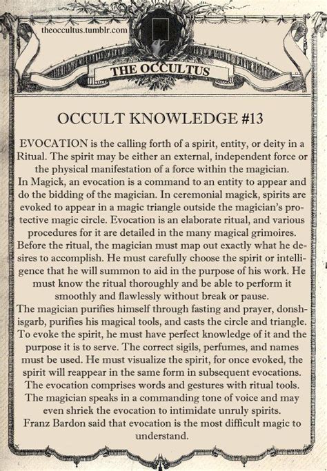 Occult Knowledge 13 Magick Book Wiccan Spell Book Witchcraft Spell