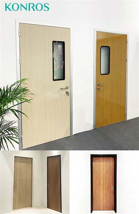 Hospitalmedical Door With Wood Color Doors Laminate Door Use Mdf