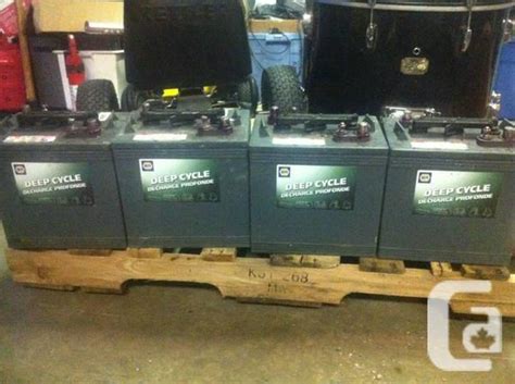 Set Of 4 Napa Deep Cycle 6 Volt Batteries For Sale In Surrey British