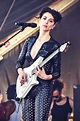 Annie Clark performing at the Osheaga Music and Arts Festival - Leather ...