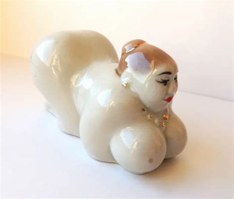 Big Tits Goddess Of Fertility Nude Fat Woman Porcelain Figure
