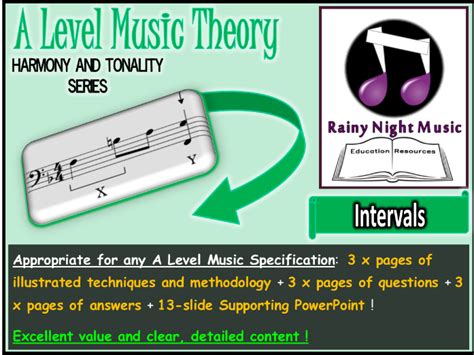 A Level Music Intervals Whole Topic Lesson For Aqa Edexcel Ocr Eduqas