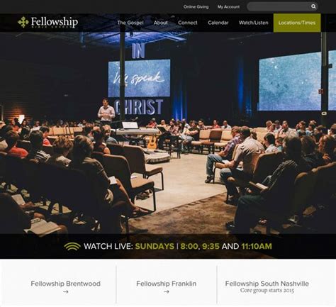 Featured Website Fellowship Bible Church Church Website Design