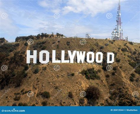 Hollywood Zeichen Redaktionelles Stockbild Bild Von Land 30413544