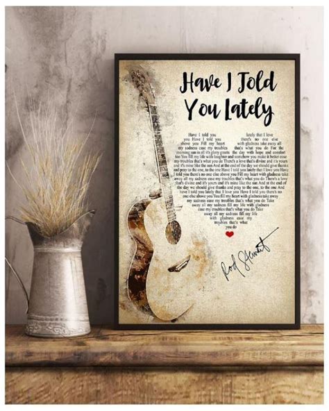 Guitar Have I Told You Lately That I Love You Poster Blinkenzo