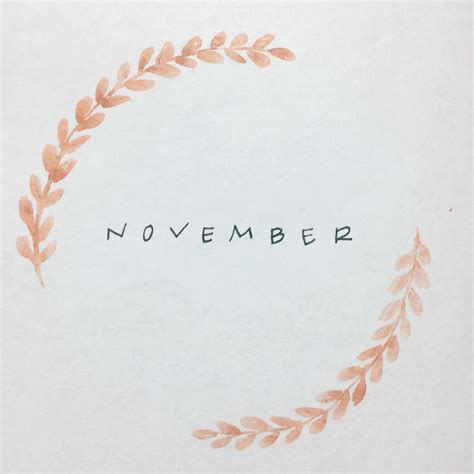 Hello November Watercolor Inspiration Hello November Watercolor