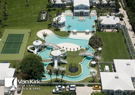 Lazy Rivers Luxury Pool Builder Palm Beach County Fl Van Kirk Pools Luxurious House