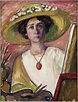 Self-Portrait in front of an easel by Gabriele Münter | USEUM