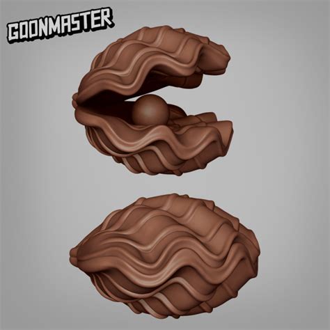 3d Printable Giant Clam Open And Closed By Goon Master