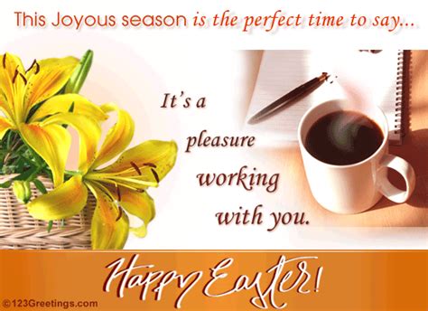 An Easter Wish For Your Colleague Free Happy Easter Ecards 123 Greetings