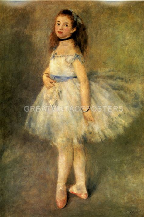 The Dancer Ballerina Ballet Dance 1874 By Pierre Auguste Renoir Repro