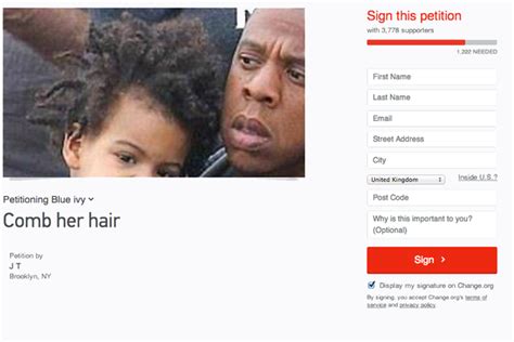 Most Ridiculous Petition Ever Beyonce And Jay Z Told To Comb Blue Ivy