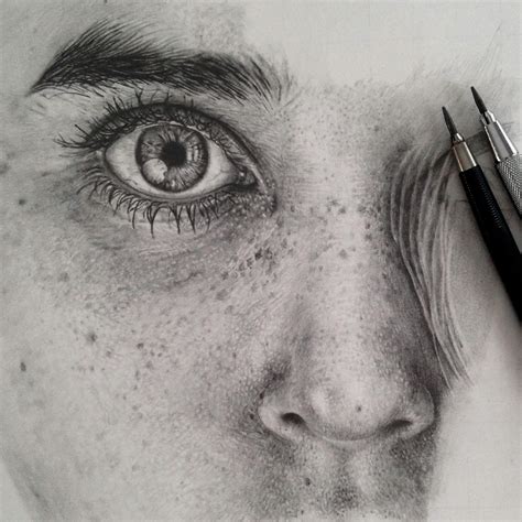 How to draw a realistic face step by step with pencil tutorial eyes eyeb. Pencil Drawings by an Artist Who Is Addicted to Detail | Scene360