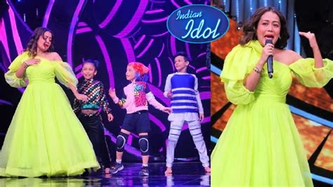 Indian Idol 12 Neha Kakkar Dilbar Dance With Super Dancer Chapter 4 Contestants Youtube