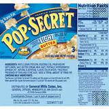 Popcorn Nutrition Label Images