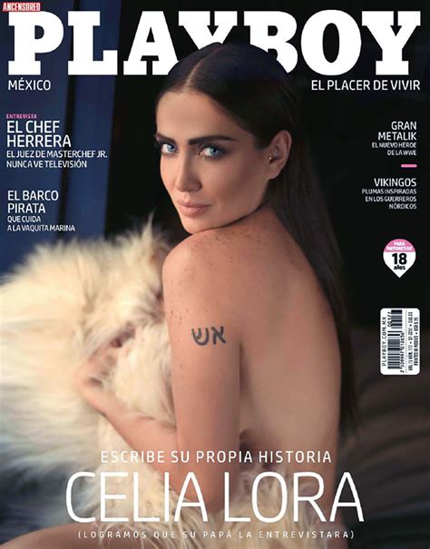 Celia Lora Nua em Playboy Magazine México