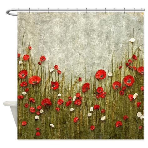 Poppy Field Shower Curtain By Simpleshopping