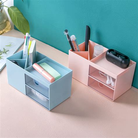 Nordic Style Multifunctional Plastic Pen Holder Desk Organizer Cosmetic