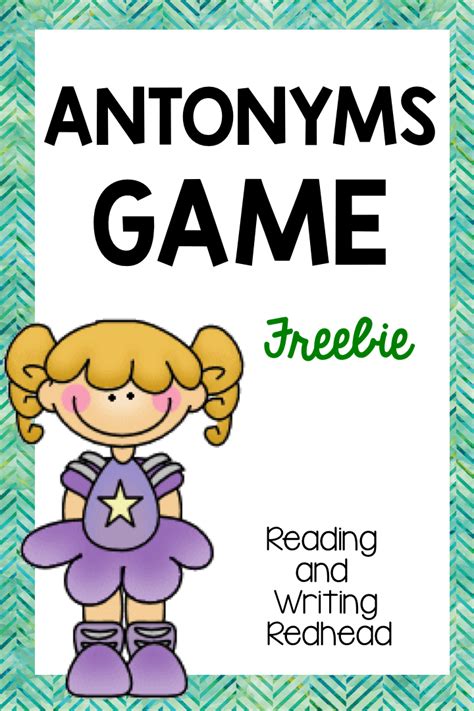 Free printable shapes worksheets for teaching basic shapes to toddlers and preschoolers. Antonyms Game FREE | Reading centers, Language activities ...