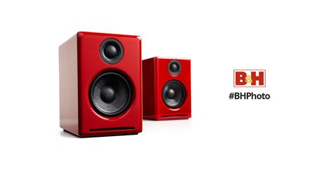 Audioengine A2 275 Powered Desktop Speakers Red A2r Bandh