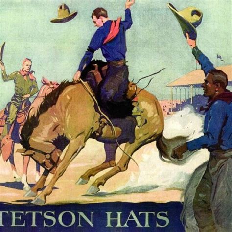 Stetson Stetson Hat Advertising Poster Rodeo Poster