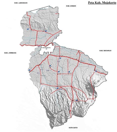 Peta Kabupaten Mojokerto Hd Lengkap Dan Penjelasannya