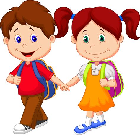 Kids School Clipart Png Cartoon Children 5000x4824 Png Clipart