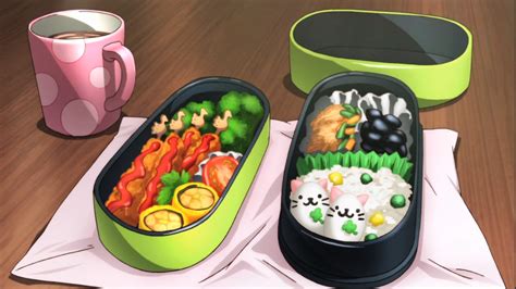 Anime Bento Set Food Anime Bento Kawaii Food