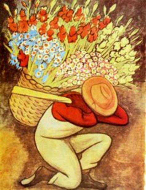 Vendedor De Flores Diego Rivera Art Hispanic Art Mexican Art