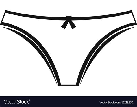 Panties Icon Simple Style Royalty Free Vector Image