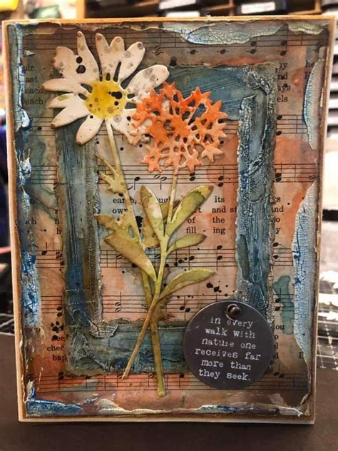 Pin By Aylene Price On Tim Holtz 2019 Mixed Media Cards Tim Holtz