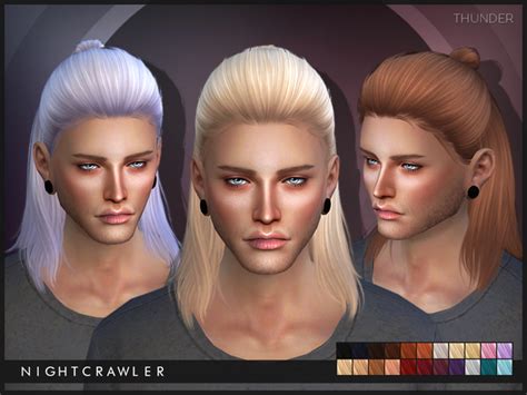 Thunder Hair By Nightcrawler At Tsr Sims 4 Updates