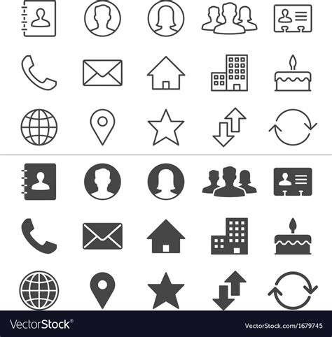 Contact Icon Vector 421229 Free Icons Library