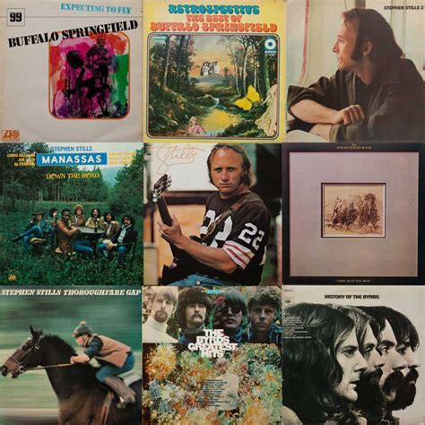 Buffalo Springfield Byrds Stephen Stills 9 Classic Vinyl Albums