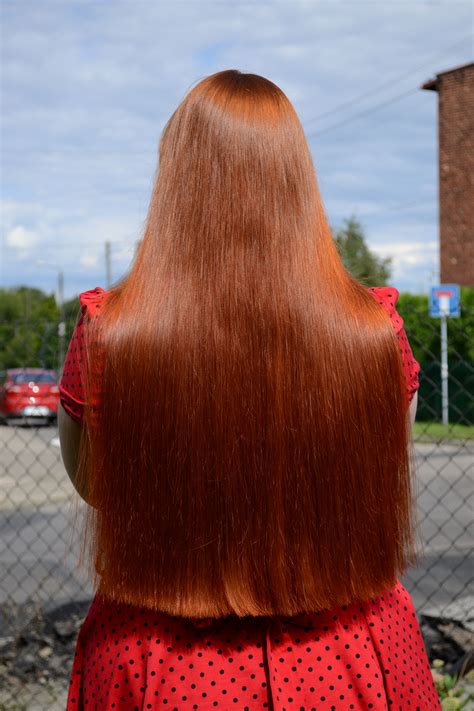 Long Red Hair Elegant Braided