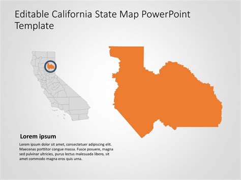 California Map Powerpoint Template 7 Slideuplift California Map