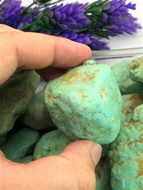 50 G Turquoise Stone 100 Natural Rough Turquoise Material Etsy