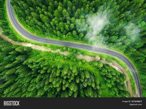 Aerial View Road Image And Photo Free Trial Bigstock
