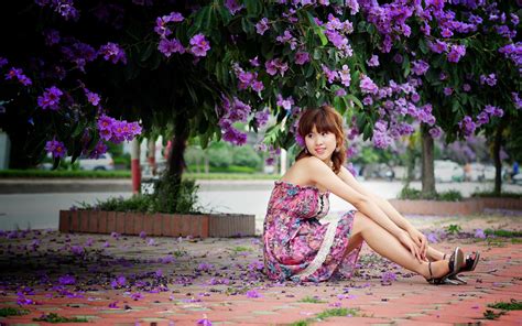 배경 화면 공원 아시아 사람 사진술 드레스 담홍색 봄 로맨스 나무 꽃 소녀 아름다움 여자 신부 사진 촬영 2560x1600 Wallhaven