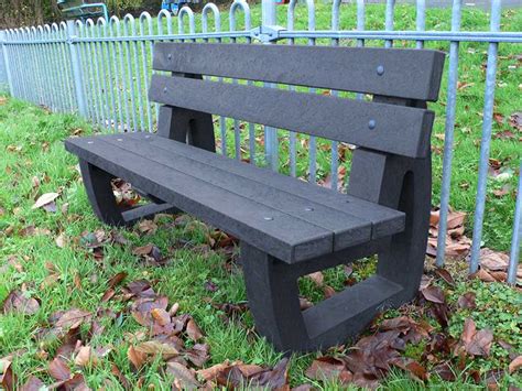 Recycled Plastic 3 Seater Gardenpark Bench Bradley