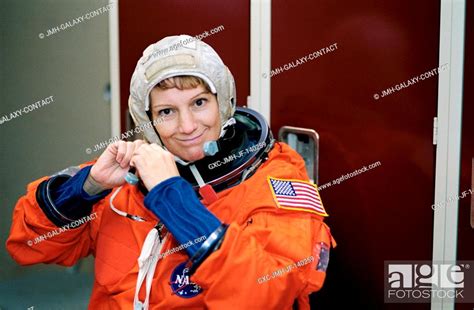 Astronaut Eileen M Collins Sts 114 Mission Commander Dons A Training