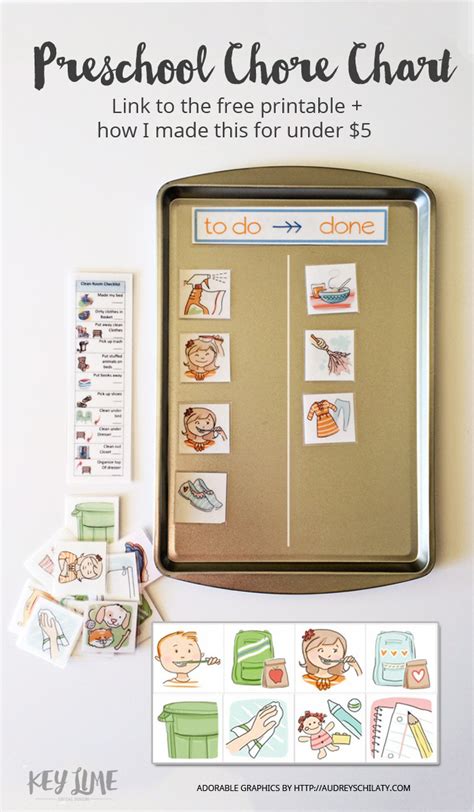 Preschool Chore Chart Kendra John Designs
